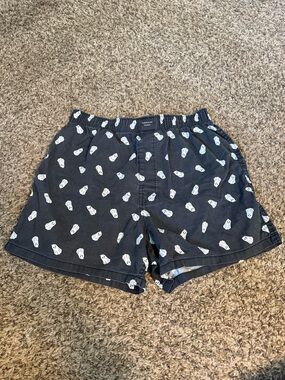 Men's Black Ghost Print boxers